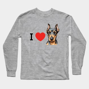 i love dobermans_002_Light Long Sleeve T-Shirt